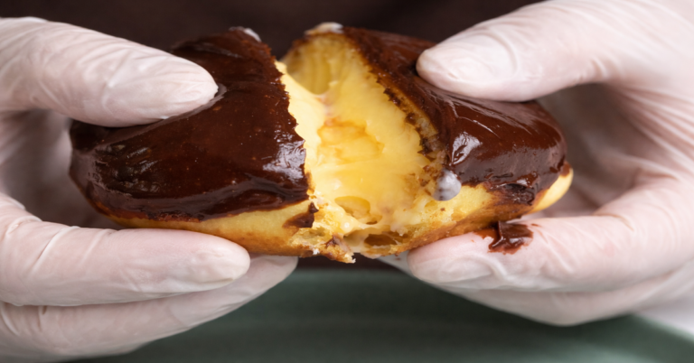 Vegan Boston Cream Donut