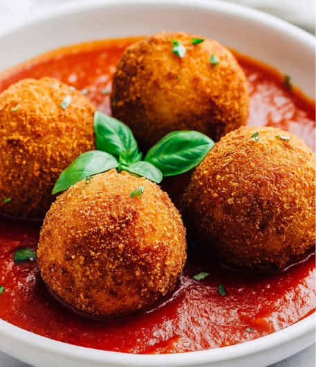 Cheesy Rice Ball Arancini Recipe