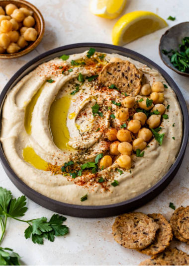 Easy Homemade Hummus Recipe With Tahini