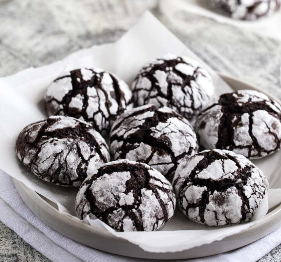 Chocolate Crinkle Cookies Recipe: 